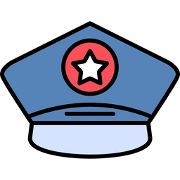 Gorra de policia  Icono