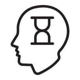 Brain Hourglass  Icon