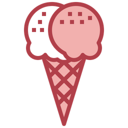 Ice Cream Double  Icon