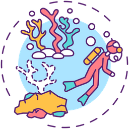 Harming Coral Reefs  Icon