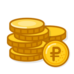 Gold Coins Rub  Icon