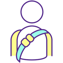 Fasten seat belt  Icon