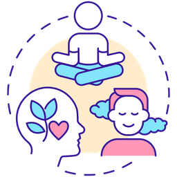 Practice mindfulness  Icon