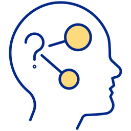 Human brain solving problems  Icon