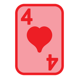 Four Of Hearts  Icon