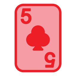 Five Of Clubs  Icon