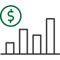 Gráfico de barras  Ícone
