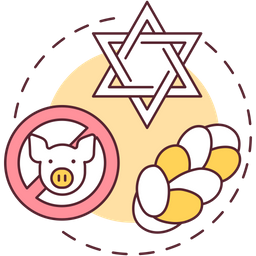 Judaism and kosher food  Icon