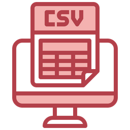 Archivo csv  Icono