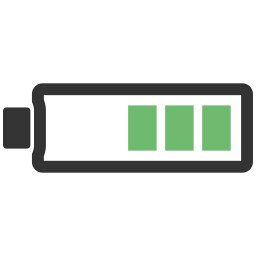 Halbe Batterie  Symbol