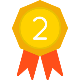 2nd Position Badge  Icon