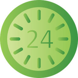 24 Hours Service  Icon