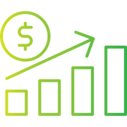재정적 성장  아이콘