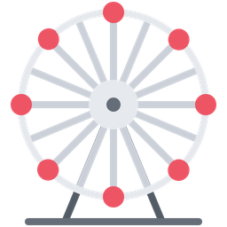 Roda de diversão  Ícone