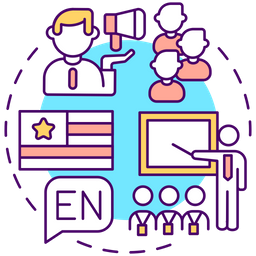 English for presentations  Icon