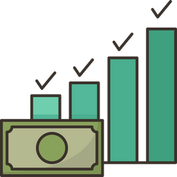 Crescimento Financeiro  Ícone