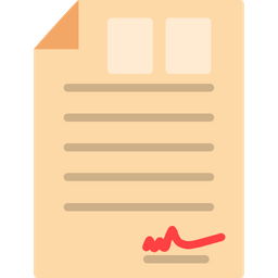 Agreement paper  Icon