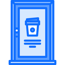 Coffee Cup Door  Icon