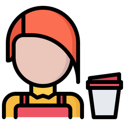 Barista Woman  Icon