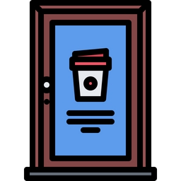 Coffee Cup Door  Icon