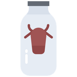 Cow Milk Bottle  Icon