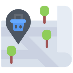 Basket Map  Icon