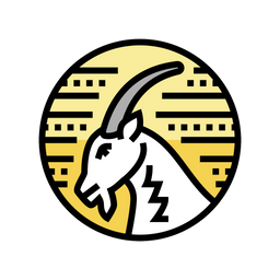 Goat Zodiac Astrological Icon