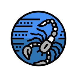 Scorpion Zodiac Astrological Icon