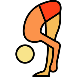 Forward Bend Pose  Icon