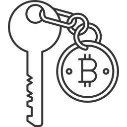 Bitcoin Key  Icon