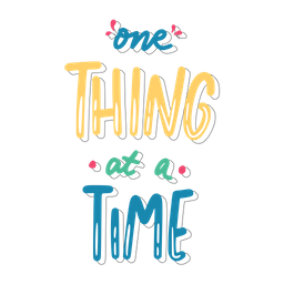 One thing at a time  Icon