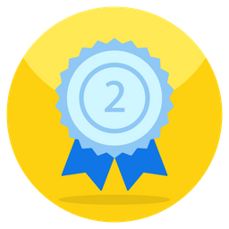 2nd Position Badge  Icon