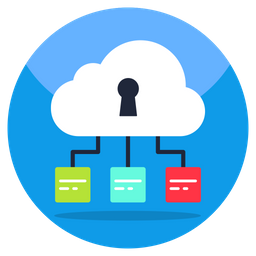 Segurança de rede na nuvem  Ícone