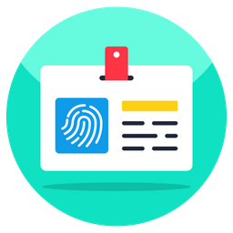 Biometric Card  Icon