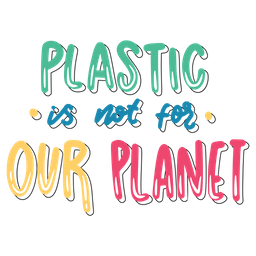 Plastic is not for our planet  Icon