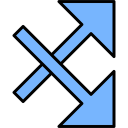 Intersect Arrow  Icon