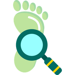 Barefoot Magnifying Glass  Icon