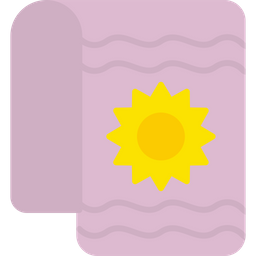 Beach towel  Icon