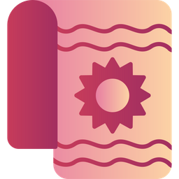 Beach towel  Icon