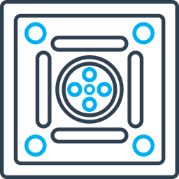 Jogo de tabuleiro carrom  Ícone