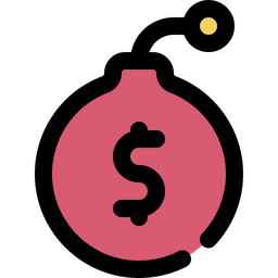 Debt Bomb  Icon