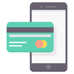Pagamento com cartão móvel  Ícone