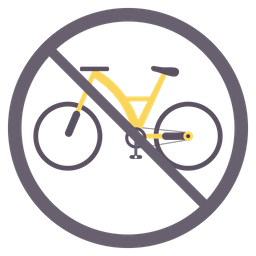 No Cycling  Icon