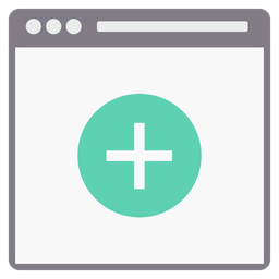 Adicionar página da web  Ícone