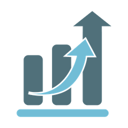 Aumento de negócios  Ícone