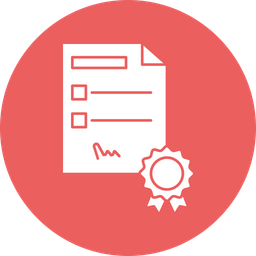 Bank Certificate  Icon