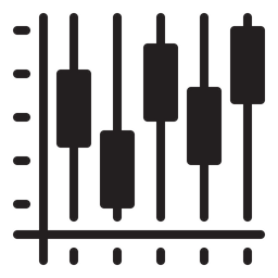 Gráfico de velas  Icono