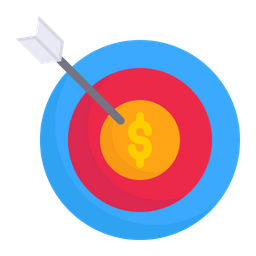 Financial Target  Icon