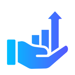 Gráfico de mão  Ícone
