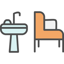 Barber Shop Basin  Icon